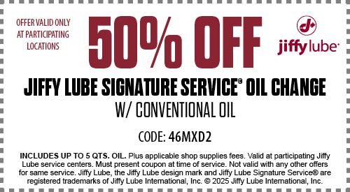 Jiffy Lube Oil Change Coupon